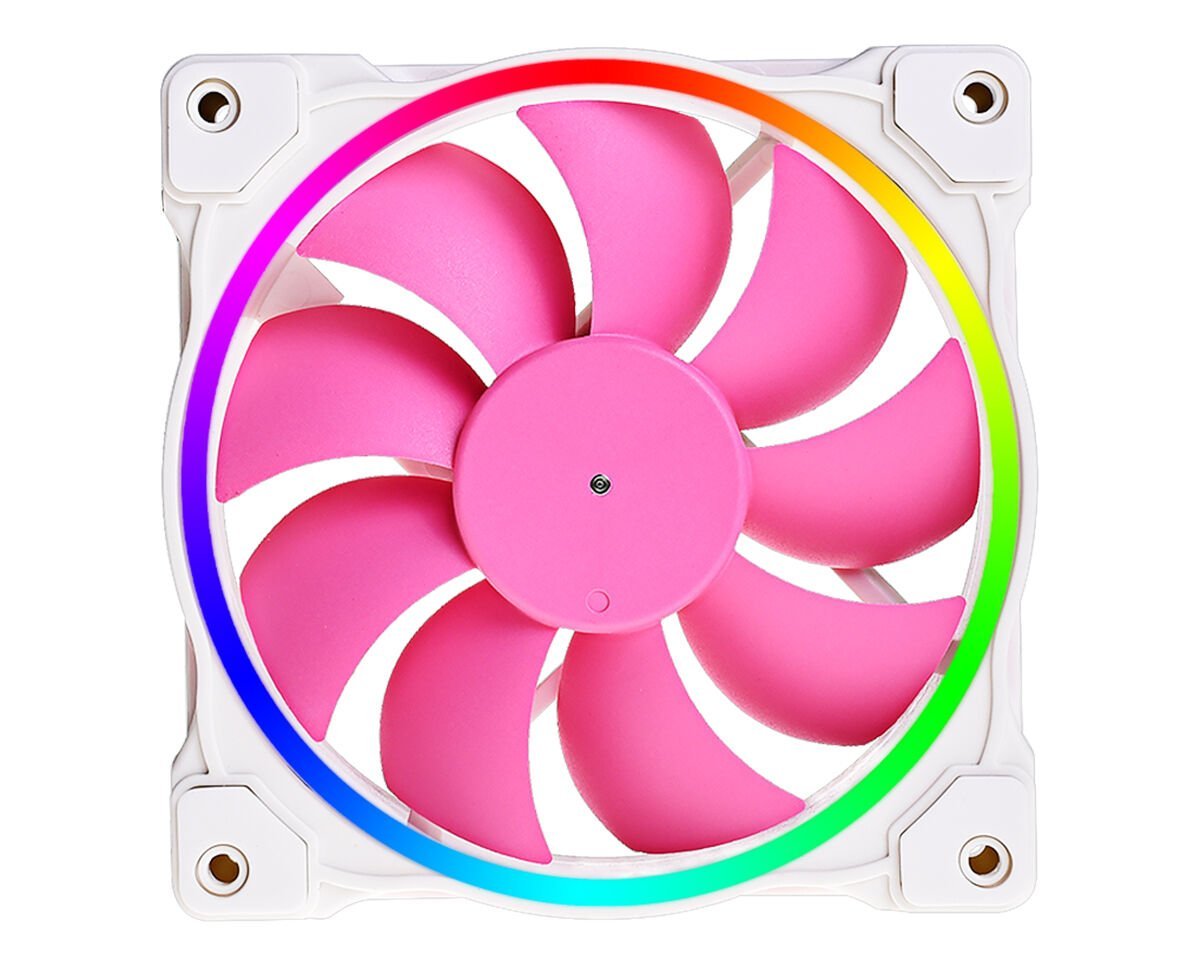 ID-COOLING ZF-12025-PINK 4Pin PWM ARGB 120mm Pink Kasa Fanı