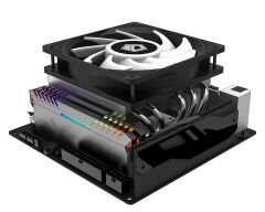 ID-COOLING IS-50 MAX RGB Low Profile 77mm 4Pin PWM İşlemci Soğutucusu