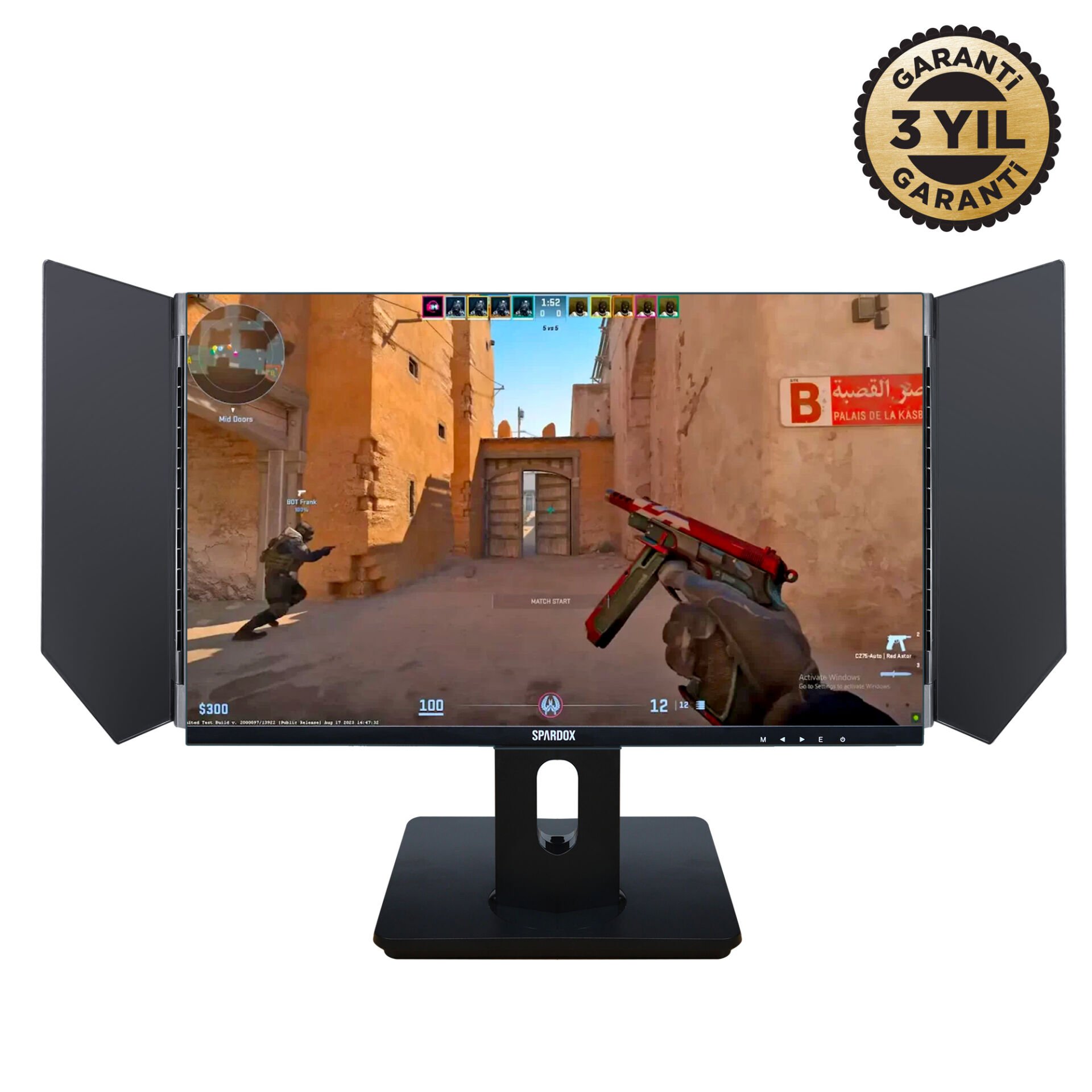 Spardox Gaming SG-24240P 24'' 1ms GTG 240Hz IPS FullHD Pivot Pro Oyuncu Monitörü