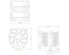 ID-COOLING FROZN A720 BLACK EXTREME 140mmX2 Big Flow İşlemci Soğutucu