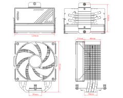 ID-COOLING FROZN A410 ARGB WHITE 4Pin PWM 120mm İşlemci Soğutucu