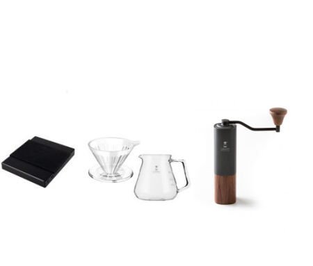 Timemore Demleme seti '' Artisanal Brewer '' | Black Mirror | Dripper set | G1 Grinder