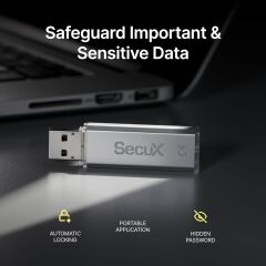 SecuX Forte 128GB Hardware-encrypted USB Flash Drive