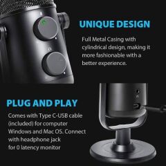 Maono AU-902 USB Cardioid Condenser Podcast Yayıncı Mikrofonu